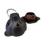 Cast Iron Garlic Roaster with Tray and Lid