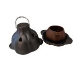 Cast Iron Garlic Roaster with Tray and Lid