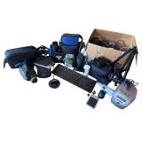 Lot of Mixed Electronics with Cameras, Keyboard, Tripod, Chargers, and Accessories