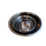 Assorted Mixing Bowl Set - Glass, Ceramic, and Stainless Steel