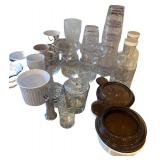 Kitchen Glassware and Mug Collection with Storage Jars