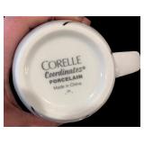 Corelle Coordinates Porcelain Dinnerware Set with Mugs, Plates, Pitchers, and Glasses