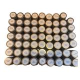 Collection of 56 Assorted Spices and Seasoning Jars with Labels