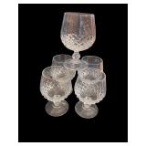 Collection of Vintage and Cut Glass Serving Pieces and Drinkware