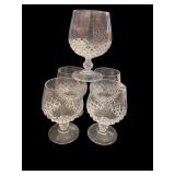 Collection of Vintage and Cut Glass Serving Pieces and Drinkware