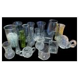 Collection of Assorted Glass Vases and Decorative Containers