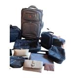 Collection of Travel Bags, Luggage, Pouches, and Wallets