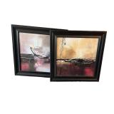Lot of Home Decor Items including Framed Art, Wall Plaques, and Metal Accents