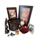 Home Decor Collection with Framed Art, Vase, Lamps, and Accessories