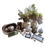 Large Lot of Decorative Home Decor Accents and Vases