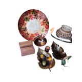 Fall Decor and Home Accent Collection with Leaf Plate, Candle Holder, Baskets and Accessories