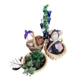 Fall Decor and Home Accent Collection with Leaf Plate, Candle Holder, Baskets and Accessories