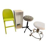 Assorted Set of 8 Chairs and Stools Including Rocker and Barstool