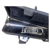 Brass Trombone with Case and Slide