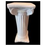 Set of 3 Decorative White Pedestal Columns
