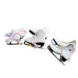 3 Pairs Figure Skates in Assorted Styles and Sizes