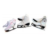 3 Pairs Figure Skates in Assorted Styles and Sizes