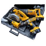 DeWalt 18V Cordless Power Tool Set with Carry Case and Bag