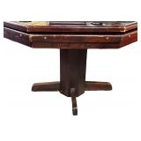 Wooden Octagon Poker Table with Accessories