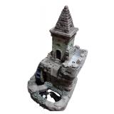 Tower Castle Water Fountain with Wheel and Power Adapter
