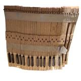 Vintage Toy Collection with Hand Tools, Cast Iron Jack, and Piano Keys Lot