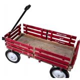Berlin Flyer No Tip Steering Wooden Pull Wagon