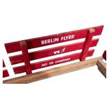 Berlin Flyer No Tip Steering Wooden Pull Wagon