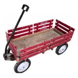 Berlin Flyer No Tip Steering Wooden Pull Wagon