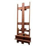 Wooden Adjustable Studio Art Easel with Wheels