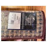 Set of 2 Floral Area Rugs with Burgundy and Ivory Design