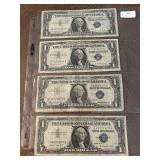 1957 Blue Seal $1 Dollar Silver Certificates