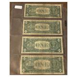 1957 Blue Seal $1 Dollar Silver Certificates