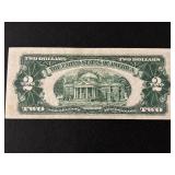 1953 A Red Seal $2 Dollar Note Uncirculated