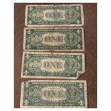 Blue Seal $1 Dollar Silver Certificates