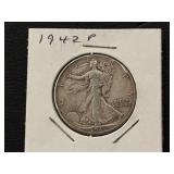 1942 Walking Liberty Half Dollar
