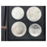 Canadian Olympic Coin Set $10 and $5 Dollar .925 Silver Coins Over 30 Ounces Fine Silver Total