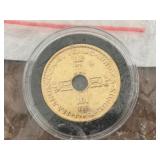 1936 1 Krone Gold Plated