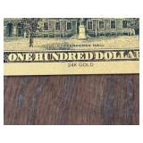 24K Gold Lord of the Rings $100 Dollar Notes