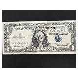 1957 Blue Seal $1 Dollar Silver Certificate Uncirculated