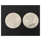 1987 & 1988 Silver Eagles