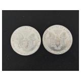 1987 & 1988 Silver Eagles