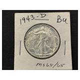 1943-D Walking Liberty Half Dollar