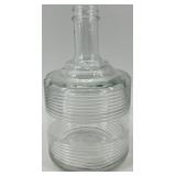 Vintage Glass Drink Dispenser Set with 6 Colored Shot Glasses