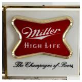 Vintage Miller High Life Advertising Wall Clock