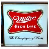 Vintage Miller High Life Advertising Wall Clock
