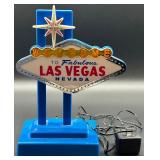 Las Vegas Inspired LED Table Sign and Dice Theme Wall Clock Set