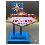 Las Vegas Inspired LED Table Sign and Dice Theme Wall Clock Set