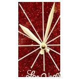 Las Vegas Inspired LED Table Sign and Dice Theme Wall Clock Set