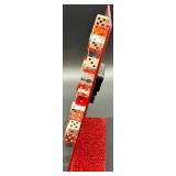 Las Vegas Inspired LED Table Sign and Dice Theme Wall Clock Set