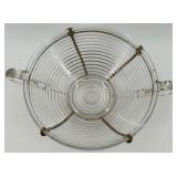 Art Deco Manhattan Glass Bowl and Candle Stick Set